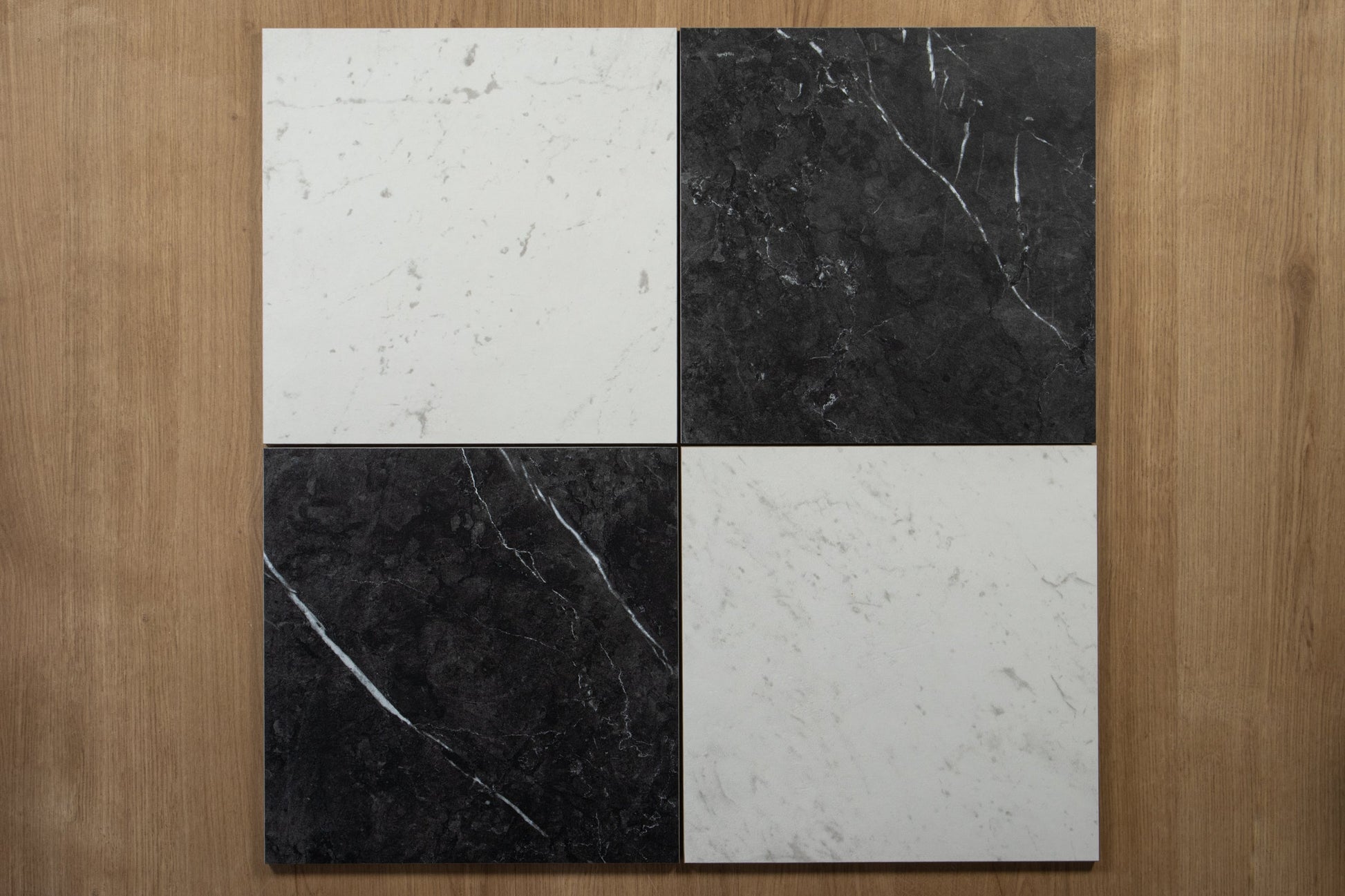 Classica Carrara marble-look porcelain tile sample